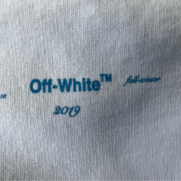 Off—White Virgil Abloh: Main Label. 2019 Gradient sweatshirt. Sz M. - Picture 3 of 9